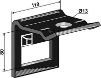 Halter für Zinken 80 x 10 Passend für Lemken...
