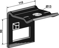Halter für Zinken 80 x 10