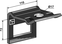 Halter für Zinken 80 x 12