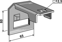 Halter für Zinken 45 x 10