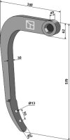 Schwergrubberstiel 570mm