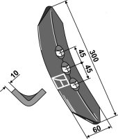 Schar 300mm Passend für Köckerling Allrounder...