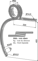 Gedrehte Schwergrubberstiel rechts
