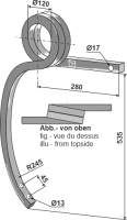 Gedrehte Schwergrubberstiel rechts