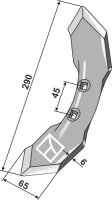 Schar K32 6mm Passend für Kongskilde Doublet-Record...