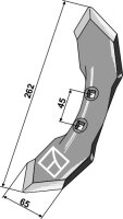 Schar K32 8mm Passend für Kongskilde Doublet-Record...