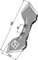 Schar K31 8 mm Passend für Kongskilde Doublet-Record...