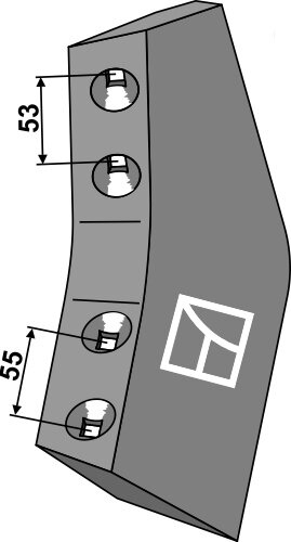 Schar rechts Passend für Bigham Brothers Kongskilde 681-004R 71000337068