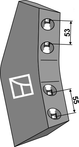 Schar links Passend für Bigham Brothers Kongskilde 681-004L 71000331591