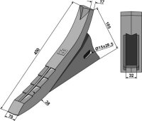 Scharspitze Passend für Maschio Gaspardo R17623310R...