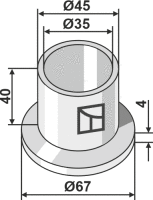 Nylon Buchse