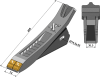 Scharspitze Hartmetall Passend für Alpego MKOA00358...