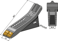 Scharspitze Hartmetall Passend für Alpego MKOA00176...