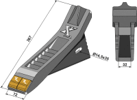 Scharspitze Hartmetall Passend für Alpego EO4625S...