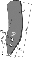 Leitblech links Passend für Kverneland RF22689