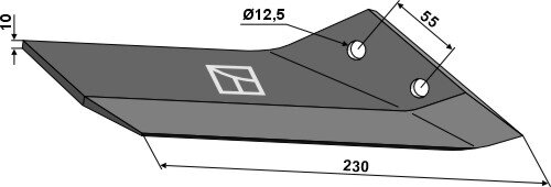 Ersatzflügel rechts Passend für Lemken Karat 3374460