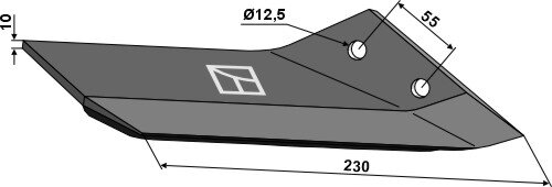 Ersatzflügel rechts Passend für Lemken Karat 3374462