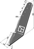 Untergrundschar links Passend für Lemken 3513301