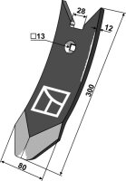 Scharspitze Delta Flex Passend für Kongskilde 101003120