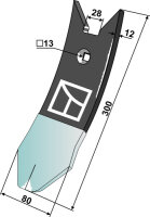 Scharspitze DURAFACE Delta Flex Passend für Kongskilde