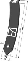Mittelleitblech Delta Flex Passend für Kongskilde...