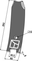 Mittelleitblech Passend für Komet 10-92.345 004412
