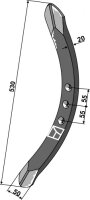 Vorschar 530 Passend für Väderstad 447152 447152-1