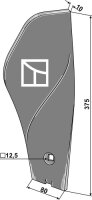 Randleitblech Passend für Väderstad 452958-1...