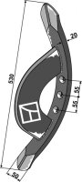 Vorschar 530 Passend für Väderstad 481592 496851