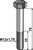 Maschinenschraube M12 DIN931 12.9