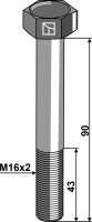 Sechskantschraube M16x2x90 ohne Mutter