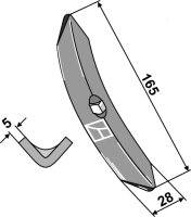 Schar für Plate-Garezinken Passend für Lemken...