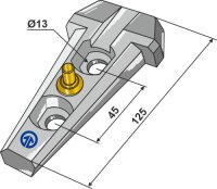 Halter komplett Serie 200 Passend für Bourgault