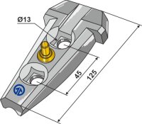 Halter komplett Serie 200 Passend für Kverneland...