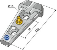 Halter komplett Serie 200 Passend für Bourgault