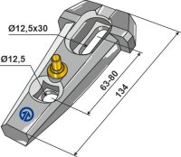 Halter komplett Serie 200 Passend für Bourgault