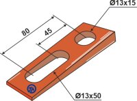Keil 5° SERIE 200 Passend für Bourgault