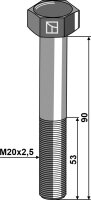 Sechskantschraube M20x25x90 ohne Mutter Passend für...