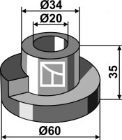 Spannstück Passend für Kverneland RF00748