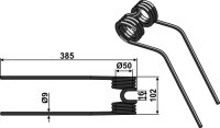 Heuwenderzinken Passend für Deutz-Fahr VF16644563.86...