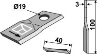 Rotorklinge Passend für B.C.S. 58029096