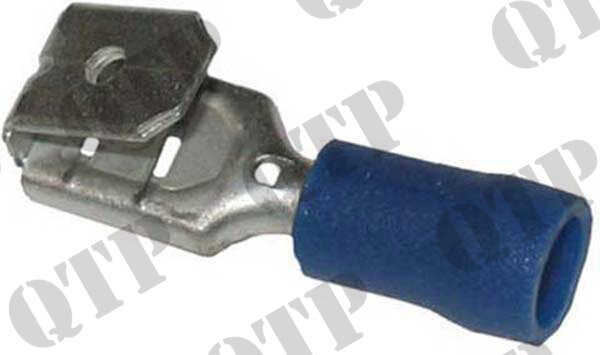 Anschlussklemme 6,3 mm Piggy hinten blau