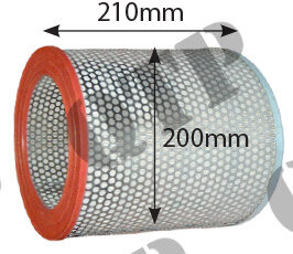 Außenluftfilter passend für Zetor 8000 Series