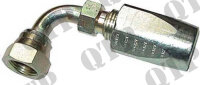 Kupplung 3/8 Zoll BSP 90° weiblich