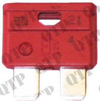 Flachstecksicherung 10 Ampere rot