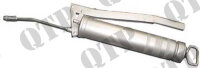 Schmierpistole mit starrem Schlauch und Spannbacke