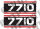 Typenschild Paar passend für Ford New Holland 7710