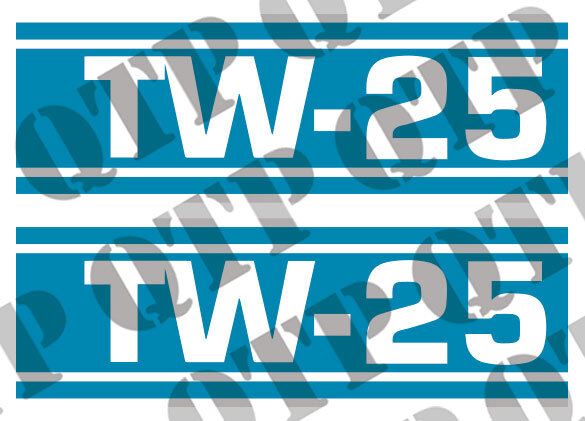 Typenschild-Paar TW-25 passend für Ford New Holland