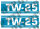 Typenschild-Paar TW-25 passend für Ford New Holland