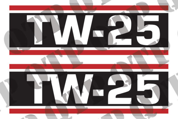 Typenschild TW-25 passend für Ford New Holland